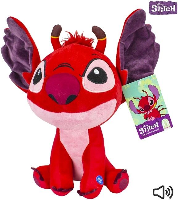 Peluche Leroy 100th Stitch Anniversary Disney 30cm Sonido